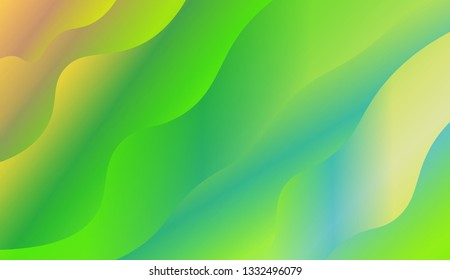 Trendy futuristic wavy backdrop. Vector illustration with geometric shapes layers. Futuristic wavy backdrop. Gradient.