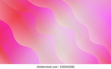 Trendy futuristic wavy backdrop. Vector illustration with geometric shapes layers. Futuristic wavy backdrop. Gradient.