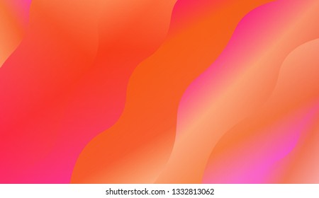 Trendy futuristic wavy backdrop. Vector illustration with geometric shapes layers. Futuristic wavy backdrop. Gradient.