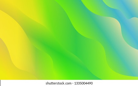 Trendy futuristic wavy backdrop. Vector illustration with geometric shapes layers. Futuristic wavy backdrop. Gradient.