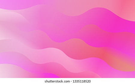 Trendy futuristic wavy backdrop. Vector illustration with geometric shapes layers. Futuristic wavy backdrop. Gradient.
