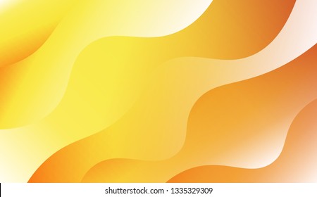Trendy futuristic wavy backdrop. Vector illustration with geometric shapes layers. Futuristic wavy backdrop. Gradient.