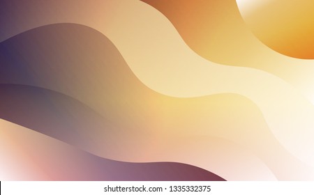 Trendy futuristic wavy backdrop. Vector illustration with geometric shapes layers. Futuristic wavy backdrop. Gradient.