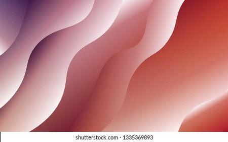 Trendy futuristic wavy backdrop. Vector illustration with geometric shapes layers. Futuristic wavy backdrop. Gradient.