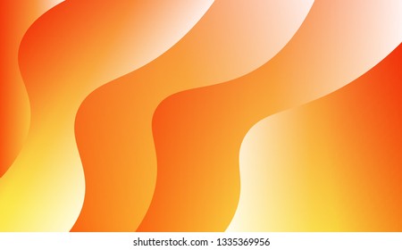 Trendy futuristic wavy backdrop. Vector illustration with geometric shapes layers. Futuristic wavy backdrop. Gradient.