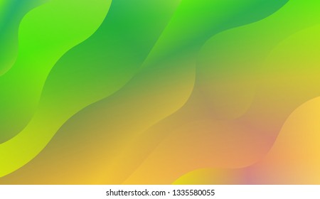 Trendy futuristic wavy backdrop. Vector illustration with geometric shapes layers. Futuristic wavy backdrop. Gradient.
