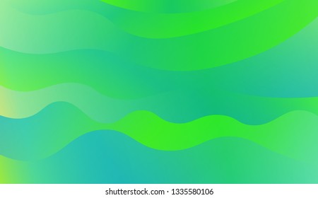 Trendy futuristic wavy backdrop. Vector illustration with geometric shapes layers. Futuristic wavy backdrop. Gradient.
