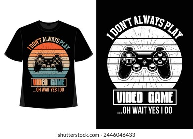 Trendy Gamer T-shirt Design Gaming Apparel