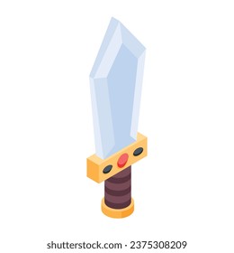 Icono de los componentes de juego de moda Isometric