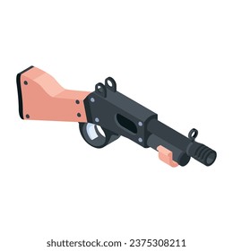 Trendy Gaming Components Isometric icon