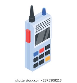Icono de los componentes de juego de moda Isometric