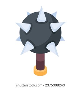 Trendy Gaming Components Isometric icon