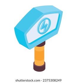 Trendy Gaming Components Isometric icon