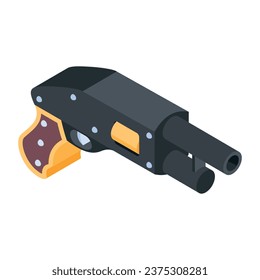 Trendy Gaming Components Isometric icon