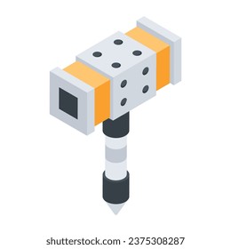 Icono de los componentes de juego de moda Isometric