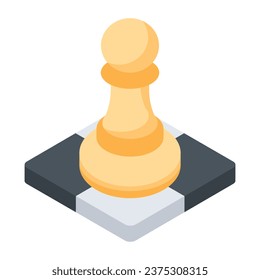 Icono de los componentes de juego de moda Isometric