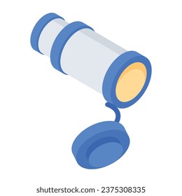 Trendy Gaming Components Isometric icon