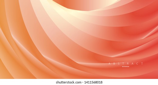 Trendy geometric abstract background for design. 3d Fluid shape illustration. Eps10 vector.