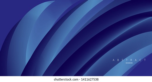 Trendy geometric abstract background for design. 3d Fluid shape illustration. Eps10 vector.