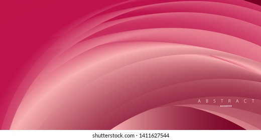 Trendy geometric abstract background for design. 3d Fluid shape illustration. Eps10 vector.