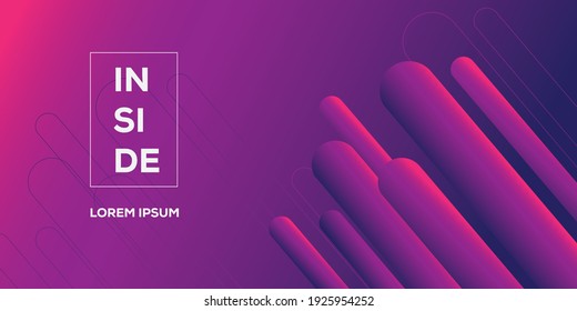 Trendy geometric abstract background. Futuristic gradient shapes design. Creative illustration ideal for cover, poster, web and social media. Vector