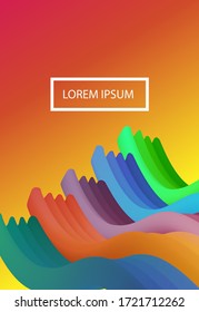 Trendy geometric abstract background. Modern Vector Illustration eps10. Poster with Flow Elements. 
