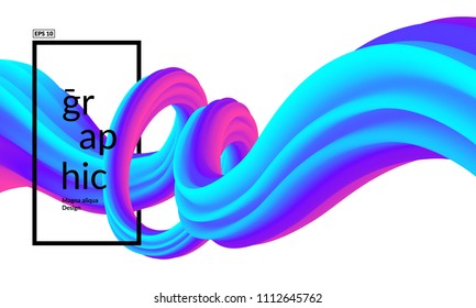 Trendy geometric background. 3d Fluid shape illustration. Eps10 vector. Trendy geometric background. 3d Fluid shape illustration. Eps10 vector.