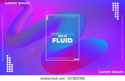 Trendy geometric background. 3d Fluid wave liquid shape. Applicable for gift card cover poster,  Poster on wall poster template,  landing page, ui, ux ,coverbook,  baner, social media posted, gift
