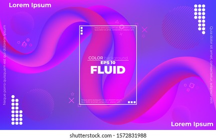 Trendy geometric background. 3d Fluid wave liquid shape. Applicable for gift card cover poster,  Poster on wall poster template,  landing page, ui, ux ,coverbook,  baner, social media posted, gift