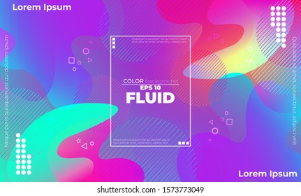Trendy geometric background. 3d Fluid wave liquid shape. Suitable For Wallpaper, Banner, Background, Card, Book Illustration, landing page, gift, cover, flyer, report, bussiness, social media
