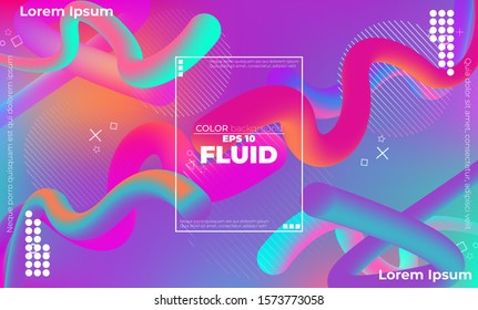 Trendy geometric background. 3d Fluid wave liquid shape. Suitable For Wallpaper, Banner, Background, Card, Book Illustration, landing page, gift, cover, flyer, report, bussiness, social media
