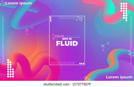 Trendy geometric background. 3d Fluid wave liquid shape. Suitable For Wallpaper, Banner, Background, Card, Book Illustration, landing page, gift, cover, flyer, report, bussiness, social media