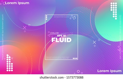 Trendy geometric background. 3d Fluid wave liquid shape. Suitable For Wallpaper, Banner, Background, Card, Book Illustration, landing page, gift, cover, flyer, report, bussiness, social media