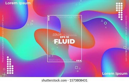 Trendy geometric background. 3d Fluid wave liquid shape.  Suitable For Wallpaper, Banner, Background, Card, Book Illustration, landing page, gift, cover, flyer, report, bussiness, social media,