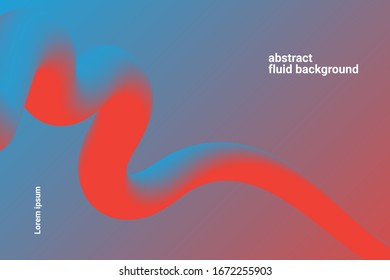 Trendy geometric background. 3d Fluid shape illustration. Eps10 vector.