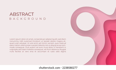 Trendy geometric background. 3d papercut shape creative design.