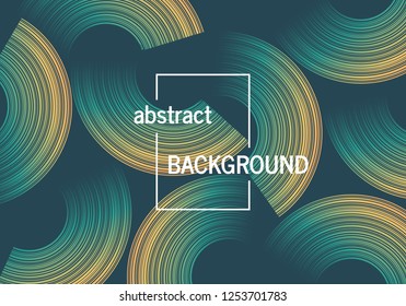 Trendy geometric background with abstract circles shapes. Futuristic dynamic pattern design. Vector illustration