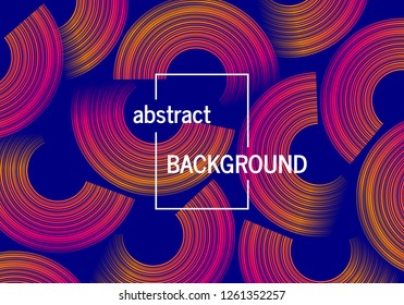 Trendy geometric background with abstract circles shapes. Futuristic dynamic pattern design. Vector illustration