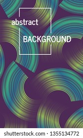 Trendy geometric background with abstract circles shapes. Futuristic dynamic pattern design. Vector illustration