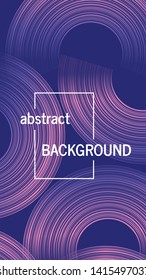 Trendy geometric background with abstract circles shapes. Stories banner design. Futuristic dynamic pattern design. Vector illustration