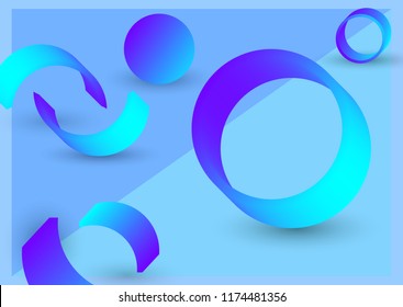 Trendy geometric background, abstract poster design template, landing page, vector illustration