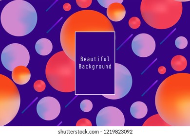 Trendy geometric background. Abstract seamless pattern in bright colors. Dynamic shapes composition. Eps10 vector.