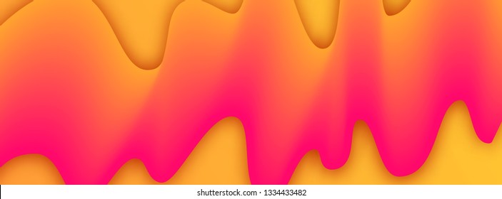 Trendy geometric background with abstract wave liquid shape. Beautiful futuristic dynamic pattern design. Vector illustration