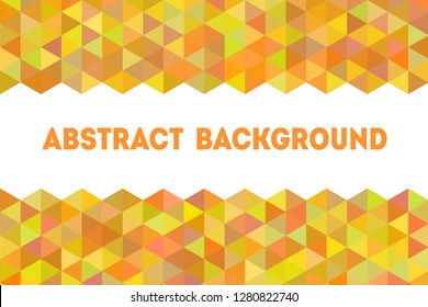 Trendy geometric background. Bright mosaic with multicolored triangles