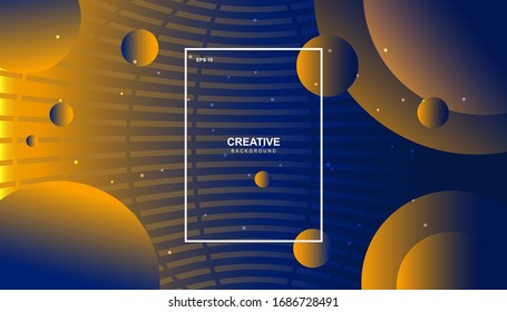 Trendy geometric background. Dynamic shapes composition. Eps10 vector.