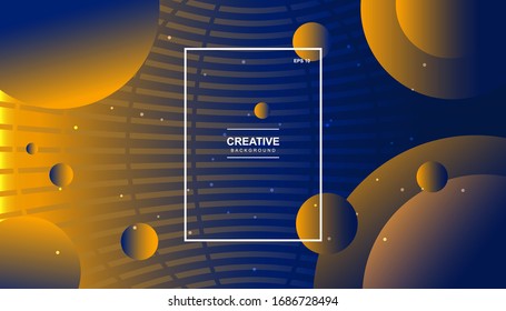 Trendy geometric background. Dynamic shapes composition. Eps10 vector.