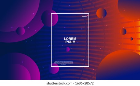 Trendy geometric background. Dynamic shapes composition. Eps10 vector.