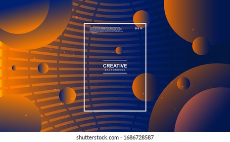 Trendy geometric background. Dynamic shapes composition. Eps10 vector.