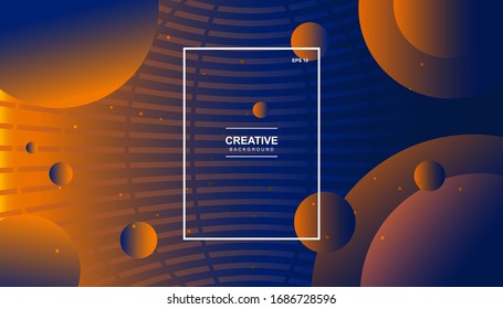 Trendy geometric background. Dynamic shapes composition. Eps10 vector.