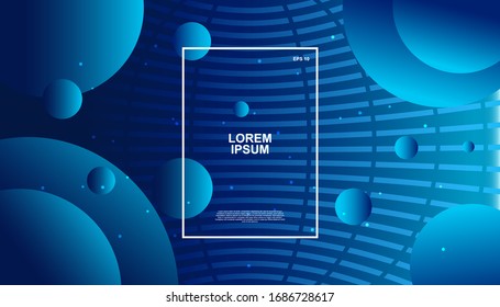 Trendy geometric background. Dynamic shapes composition. Eps10 vector.